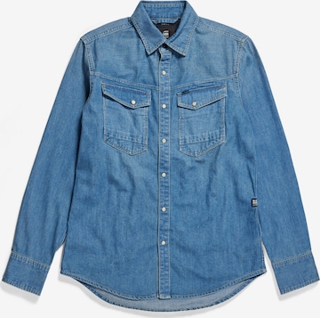 G-Star RAW Overhemd in Blauw: voorkant