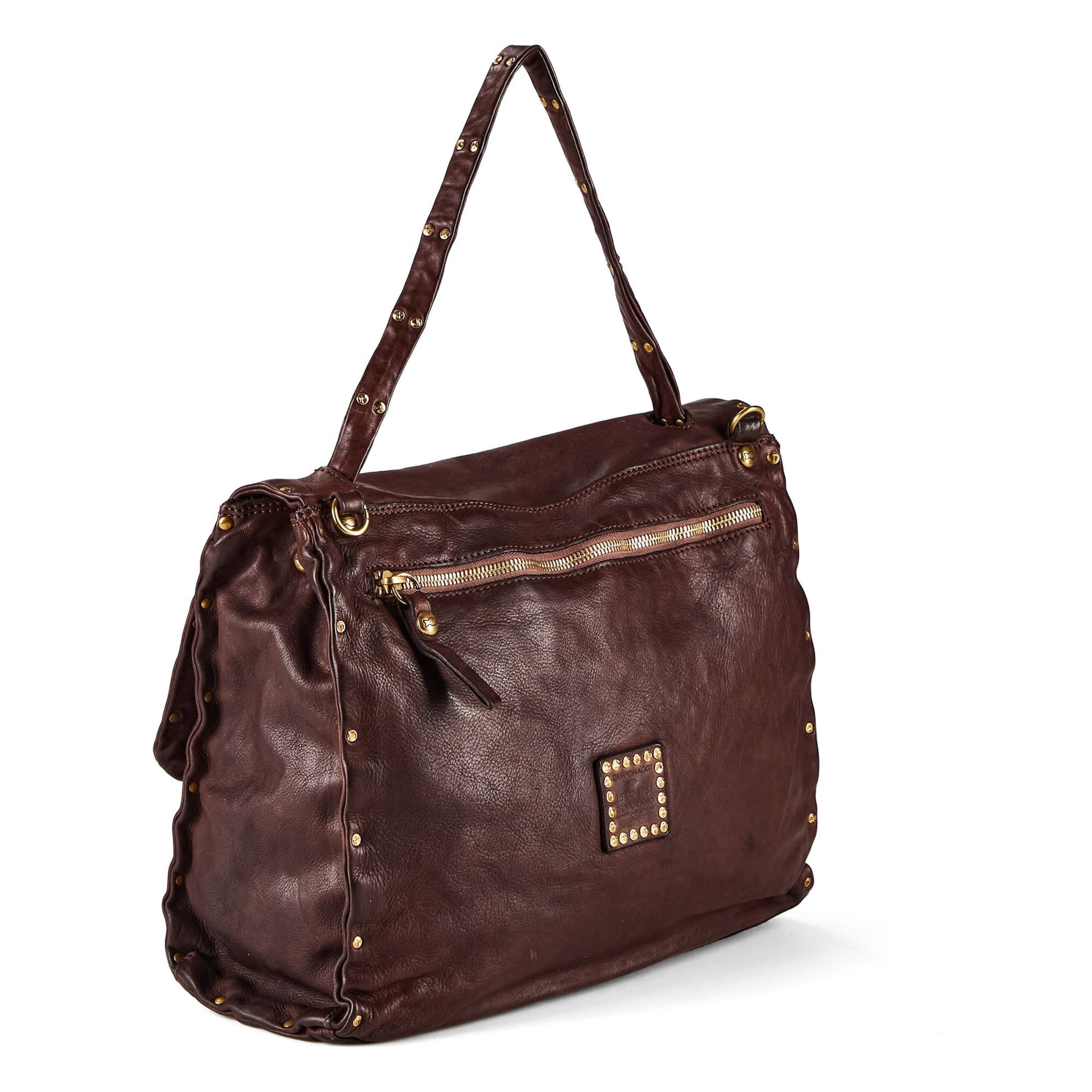 Borsa a spalla 'Zelda' di Campomaggi in marrone