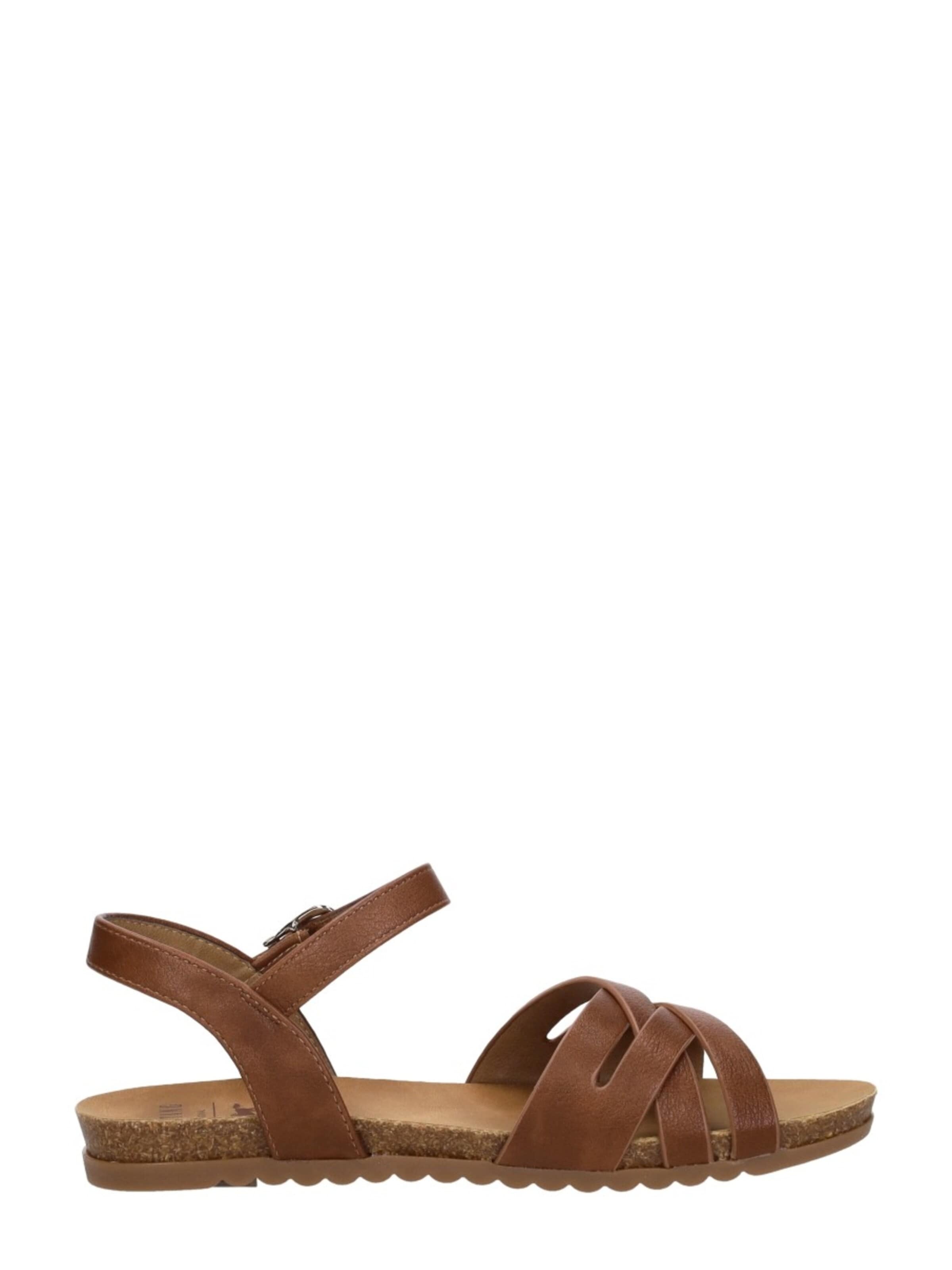 MUSTANG Sandal 'Sandalen Plat' in Brown