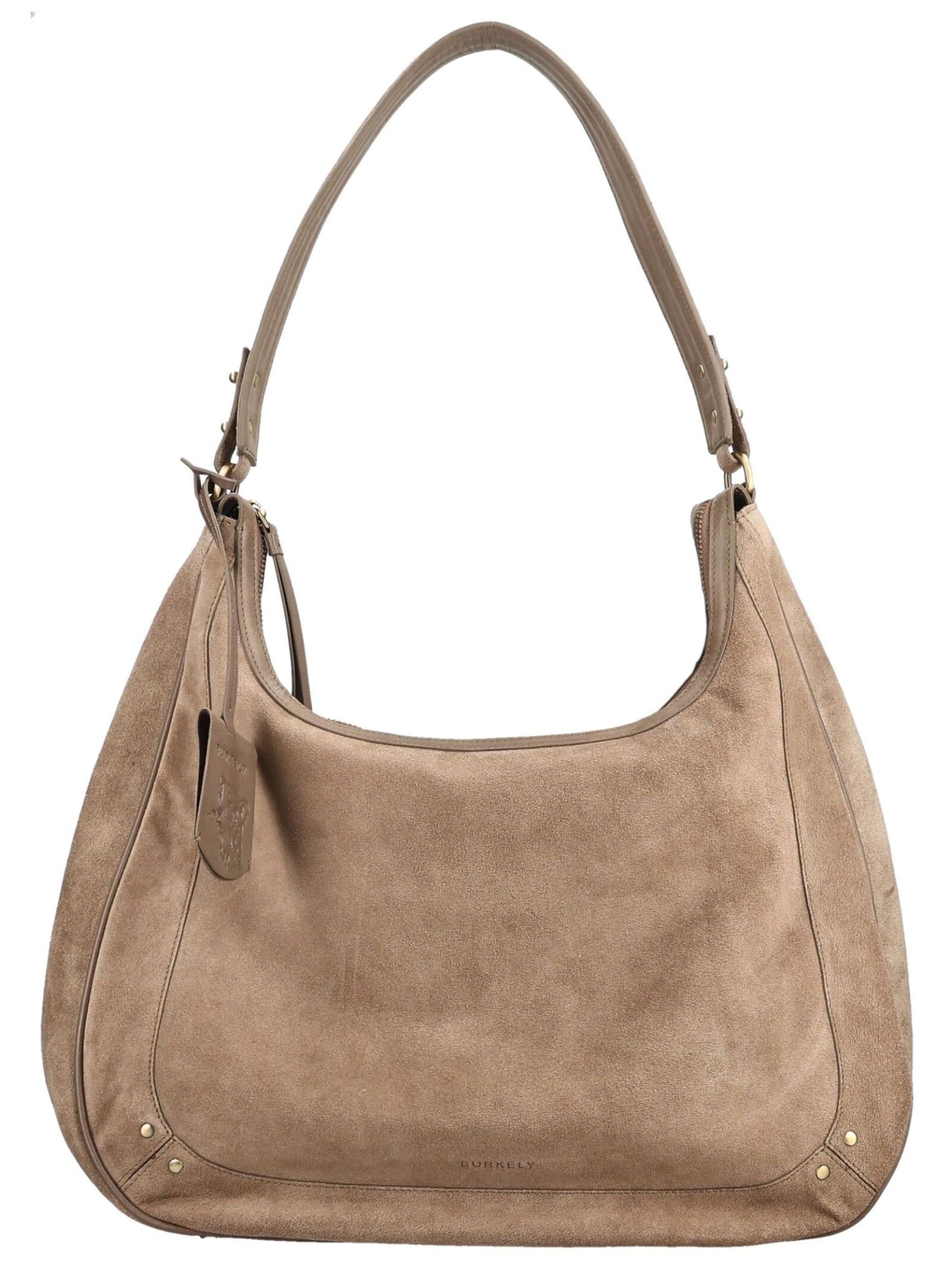 Borsa a spalla di Burkely in marrone: frontale