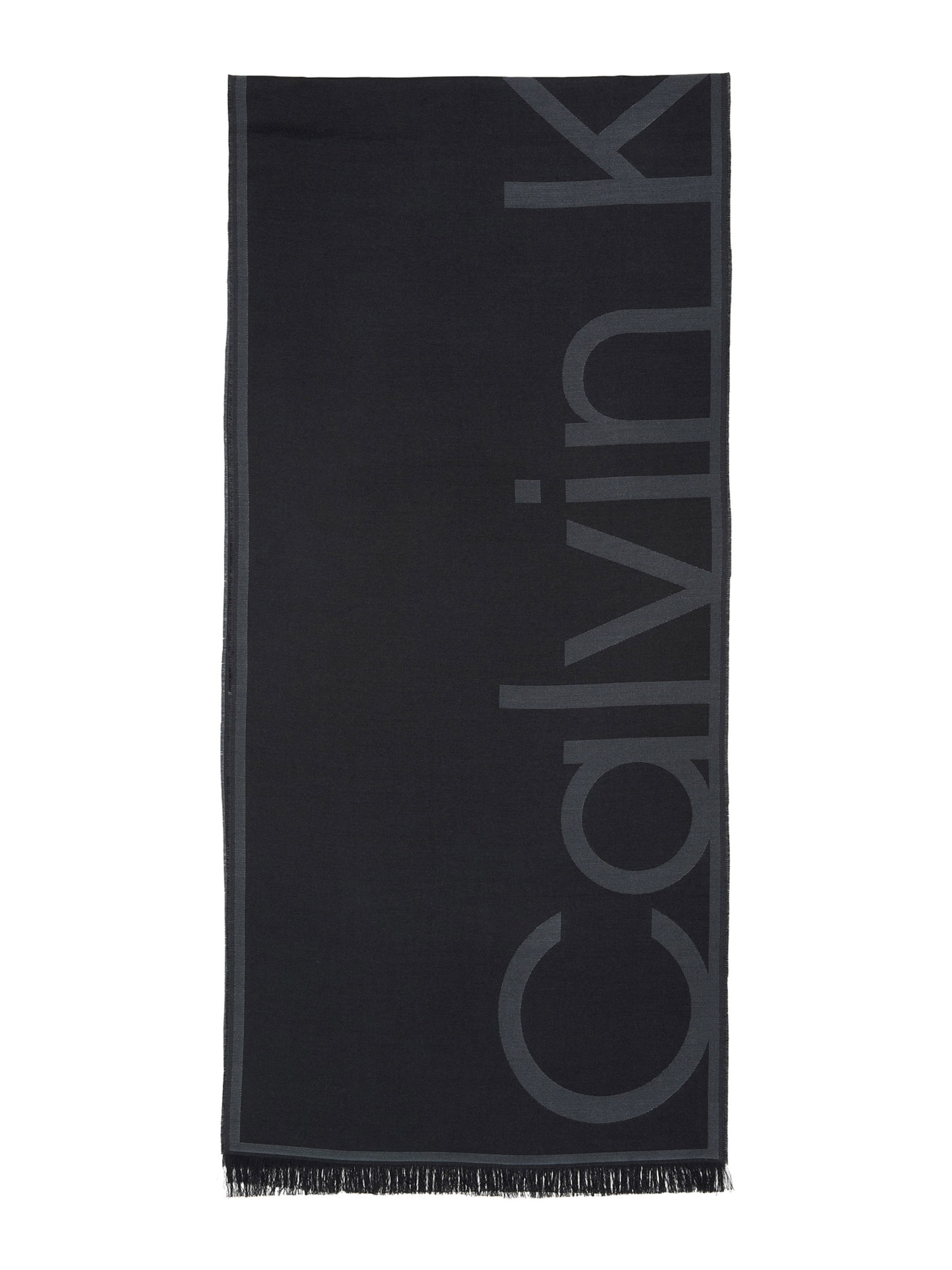 Calvin Klein Šal | črna barva: sprednja stran