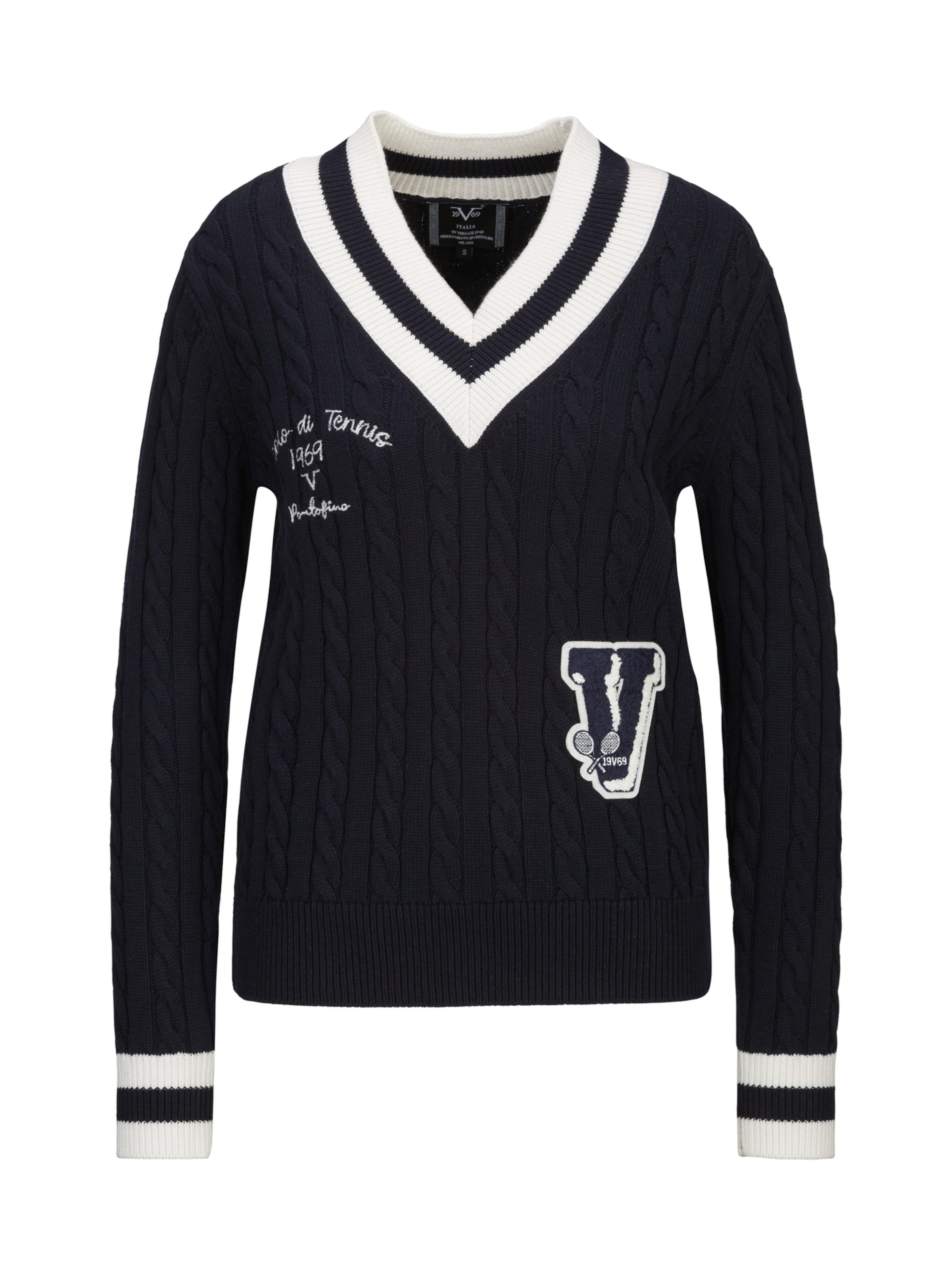 19V69 ITALIA Sweater 'Marisa' in Blue: front