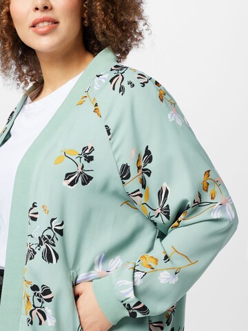 ABOUT YOU Curvy Between-season jacket 'Maja' in Green