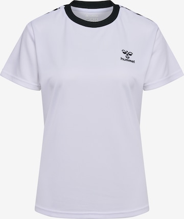 Hummel - Camisa funcionais 'Staltic Poly' em branco: frente