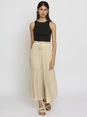 Lilavie Wide leg Broek 'Kimm' in Beige