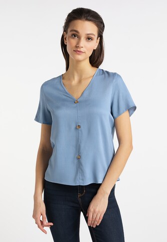 usha BLUE LABEL Blusenshirt in Blau: predná strana