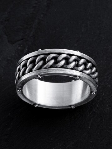 REYTEL - Anillo 'RETAZ' en plata: frente
