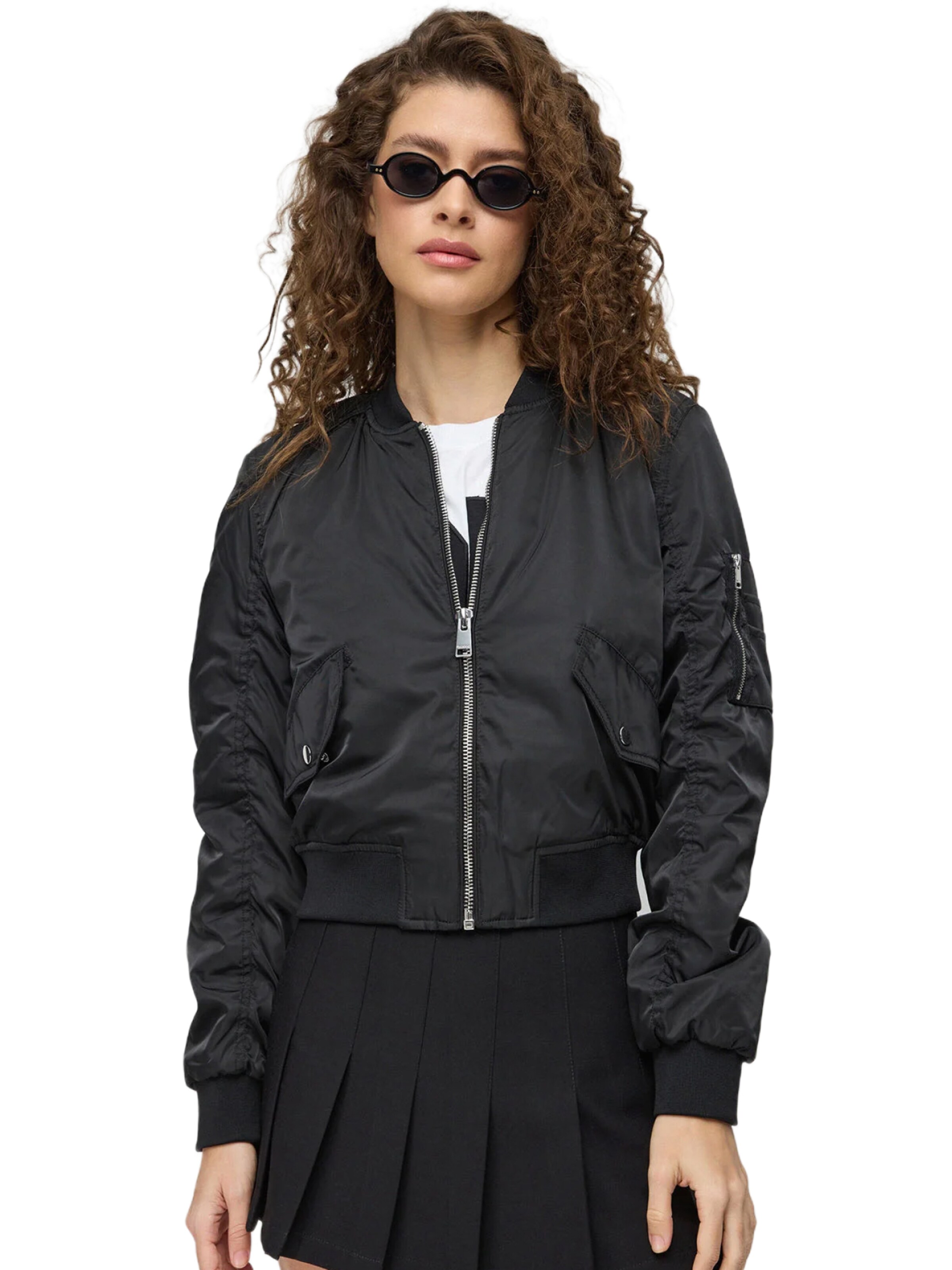 No Matter What Jacke in Schwarz: Vorderseite