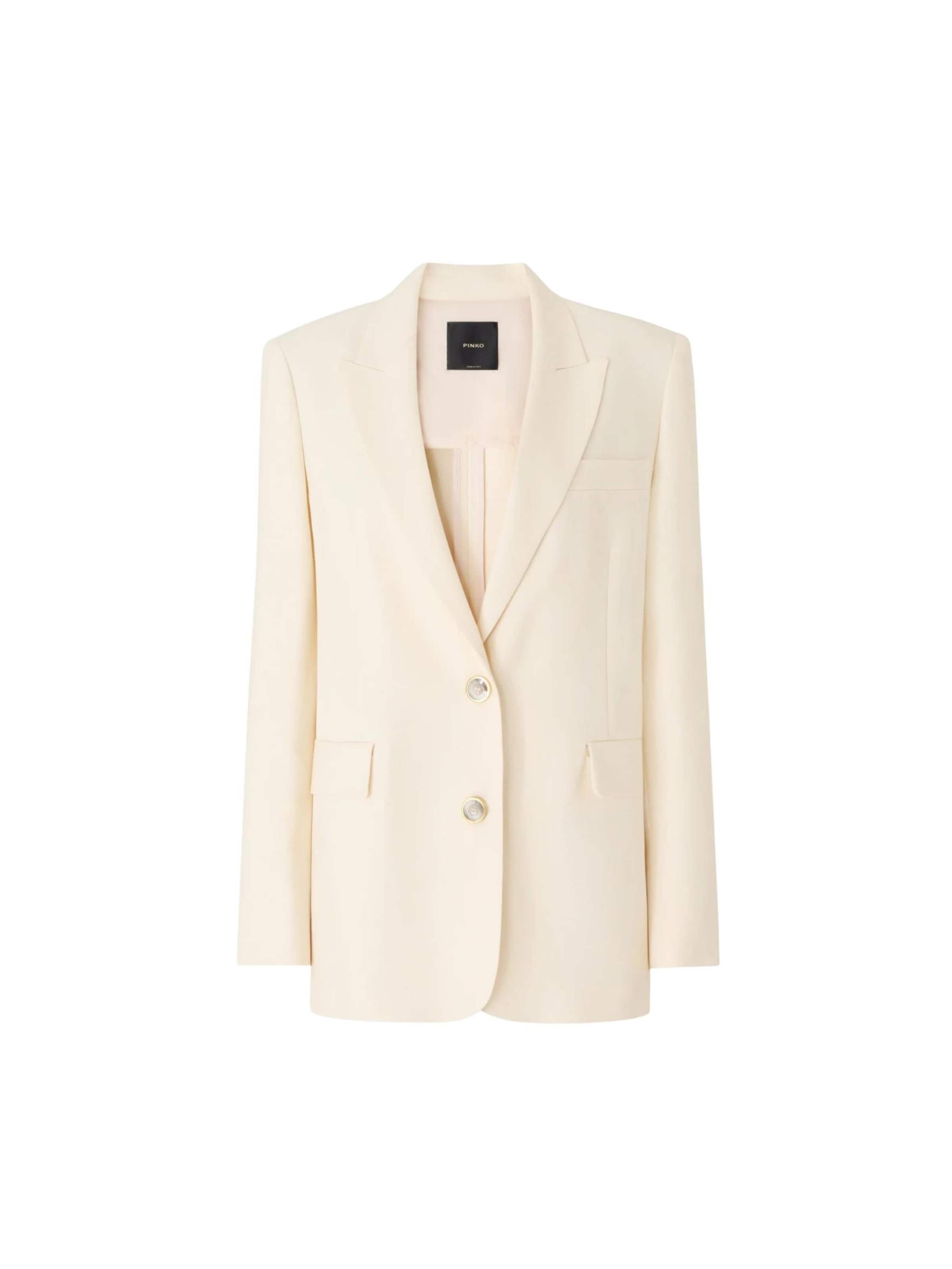 PINKO Between-season jacket 'PINKO FAITH GIACCA FRISOTTINO GIACCA' in White: front