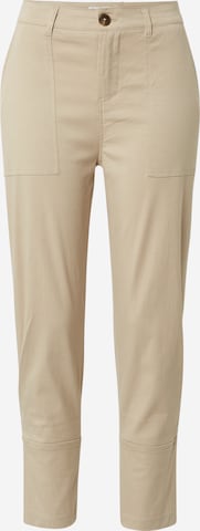 KnowledgeCotton Apparel Tapered Pants 'Hazel' in Grey: front