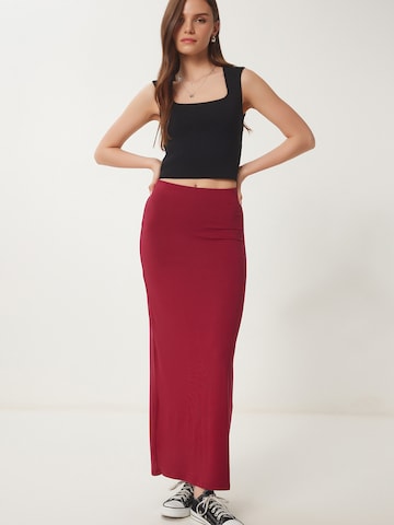 Happiness İstanbul Spódnica w kolorze czerwony