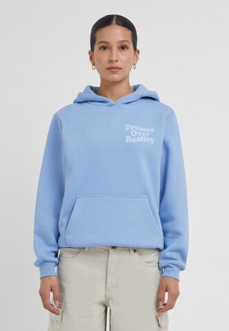 Sweat-shirt 'Dreams Over Reality' Miss Tee en bleu