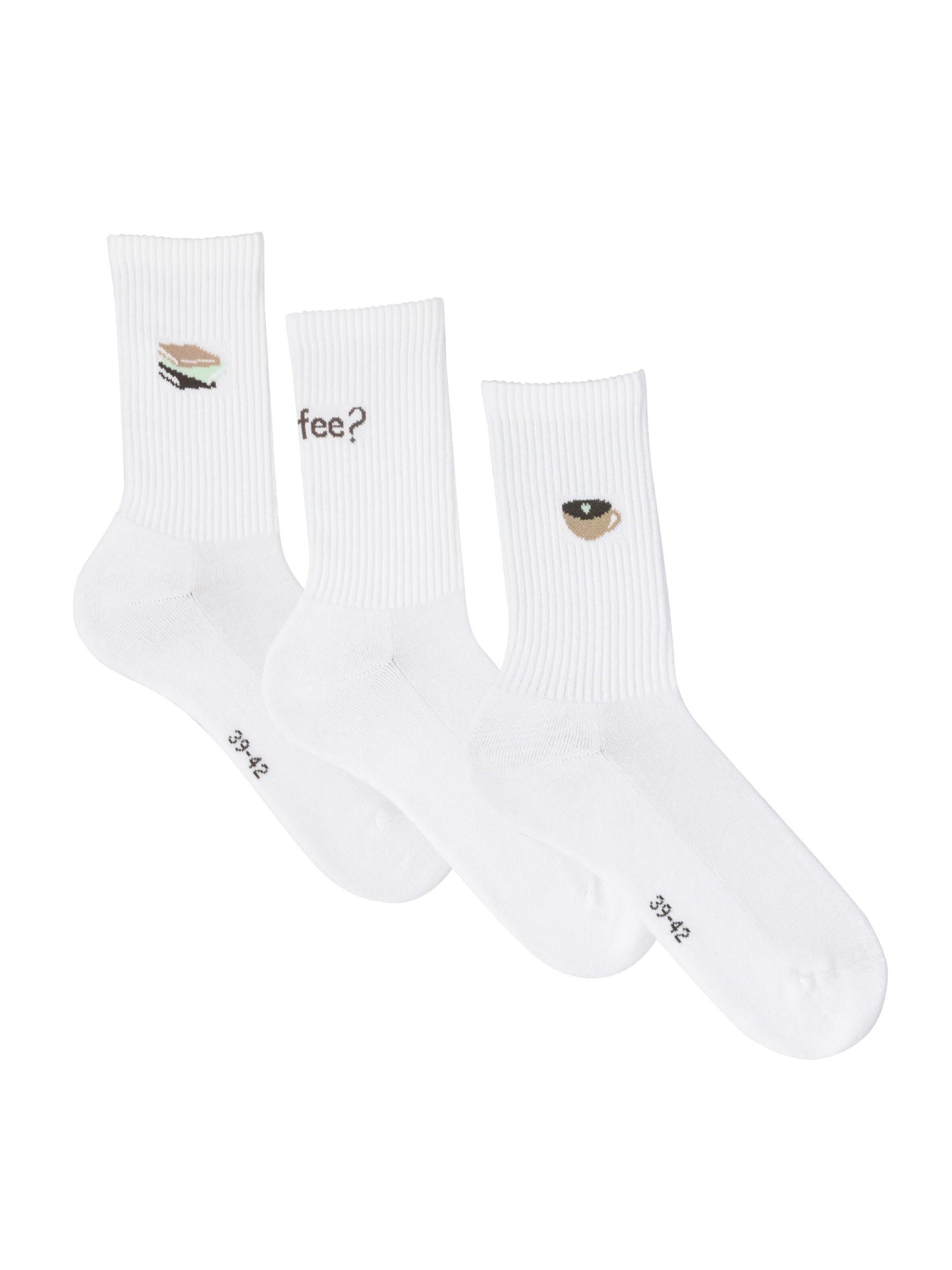 trueStory Socks 'GIONA' in White: front