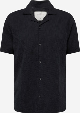 HOLLISTER Regular fit Skjorta 'MAR4' i svart: framsida