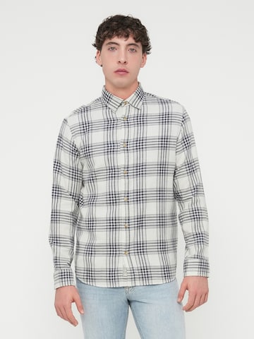 JACK & JONES - Ajuste regular Camisa 'JJEDOVER' en blanco: frente