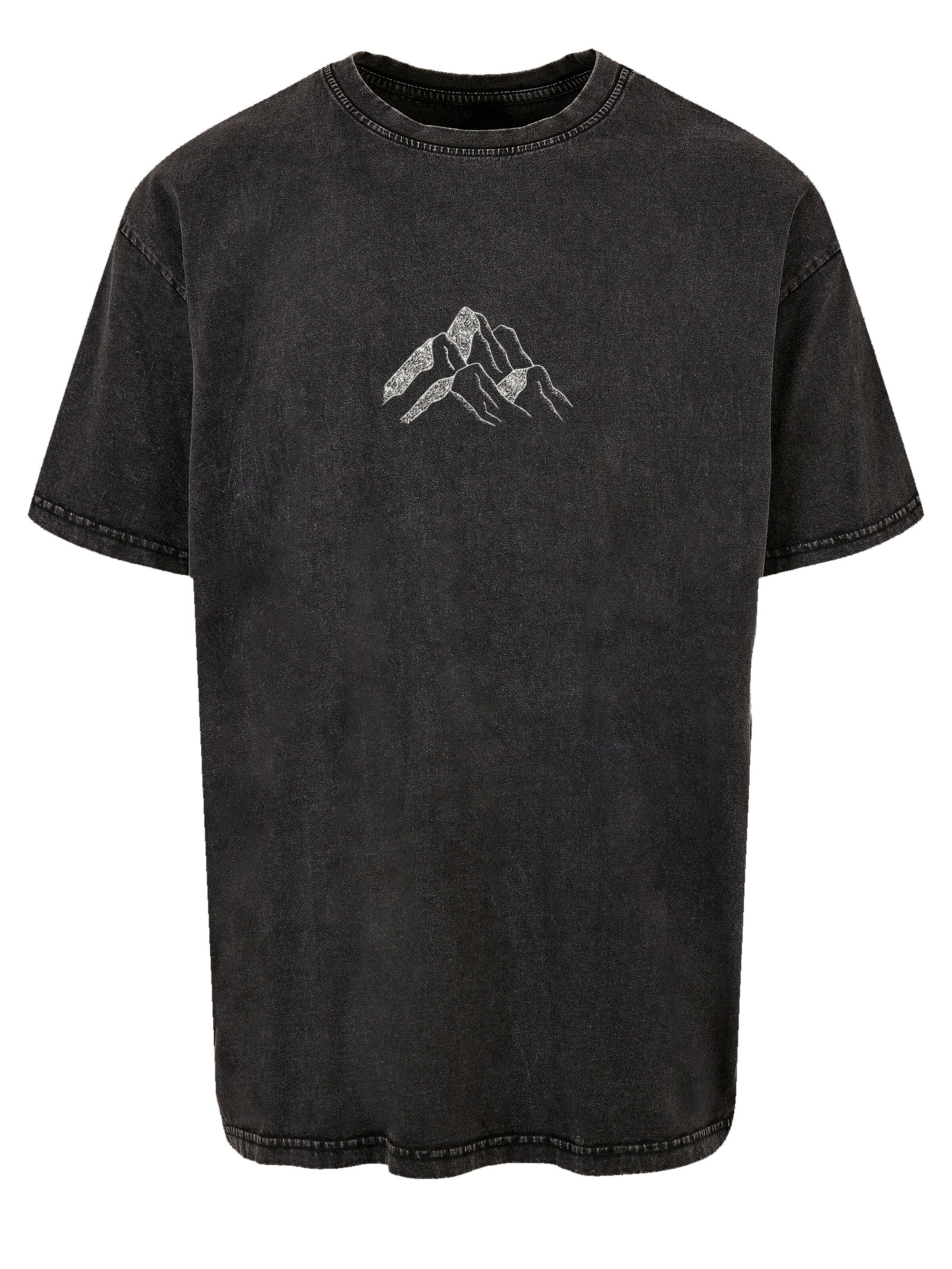 F4NT4STIC Shirt 'Mountain Berg' in Black: front