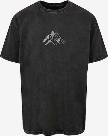 F4NT4STIC Shirt 'Mountain Berg' in Black: front