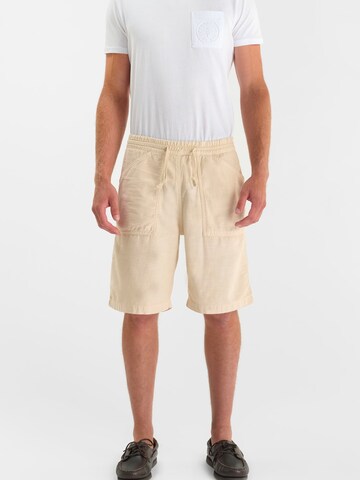 Regular Pantalon Le Temps Des Cerises en beige : devant