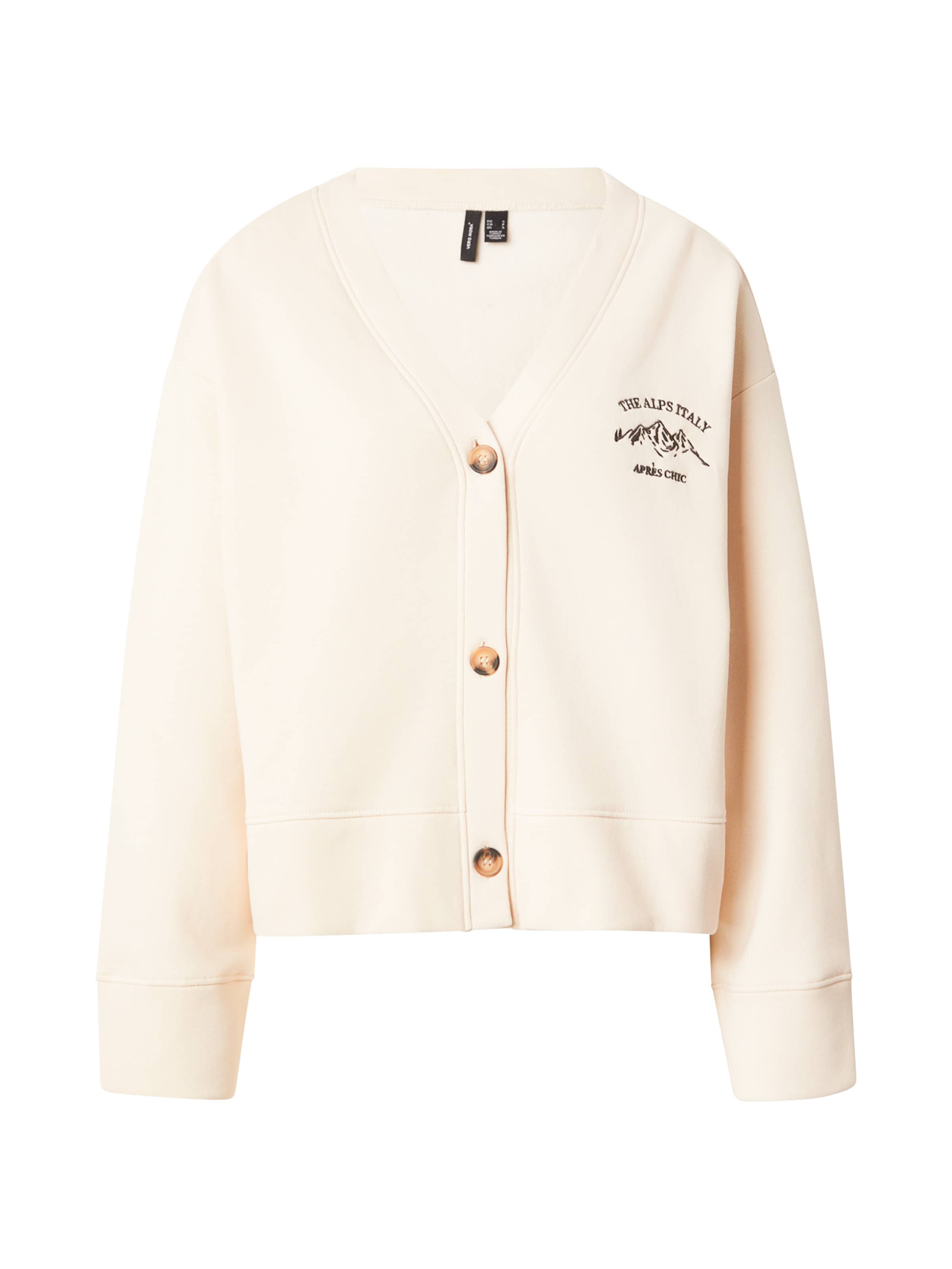 VERO MODA Ζακέτα φούτερ 'VMJAMIE' σε μπεζ: μπροστά