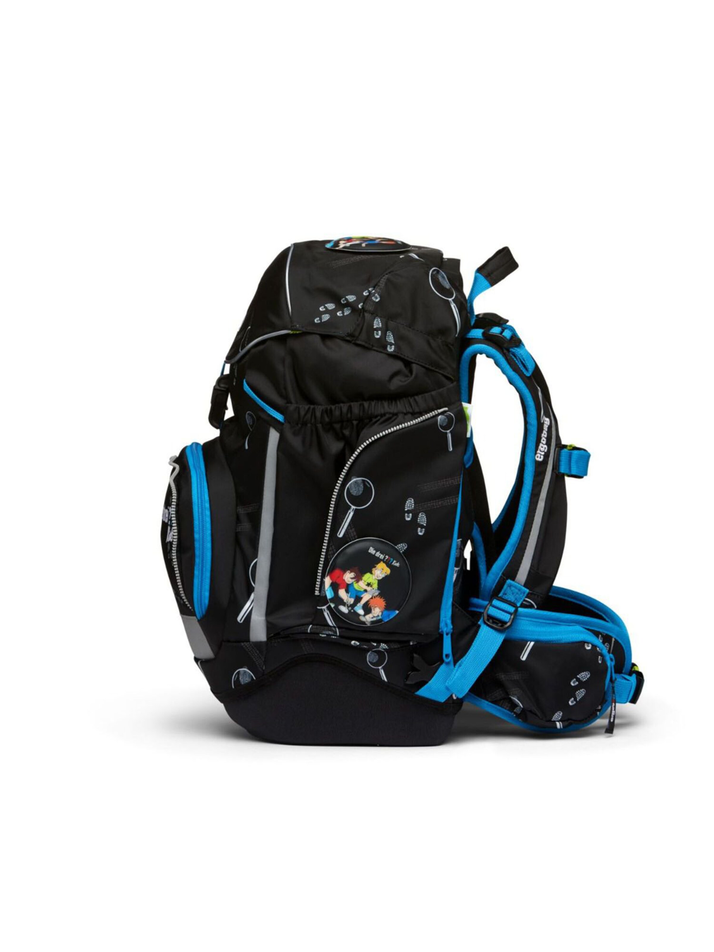 ergobag Backpack 'Set 6tlg' in Black