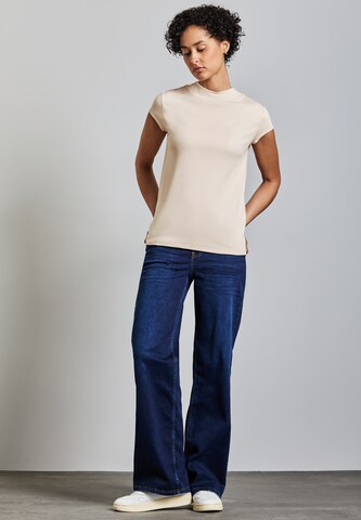 STREET ONE Turtleneck T-Shirt in Beige