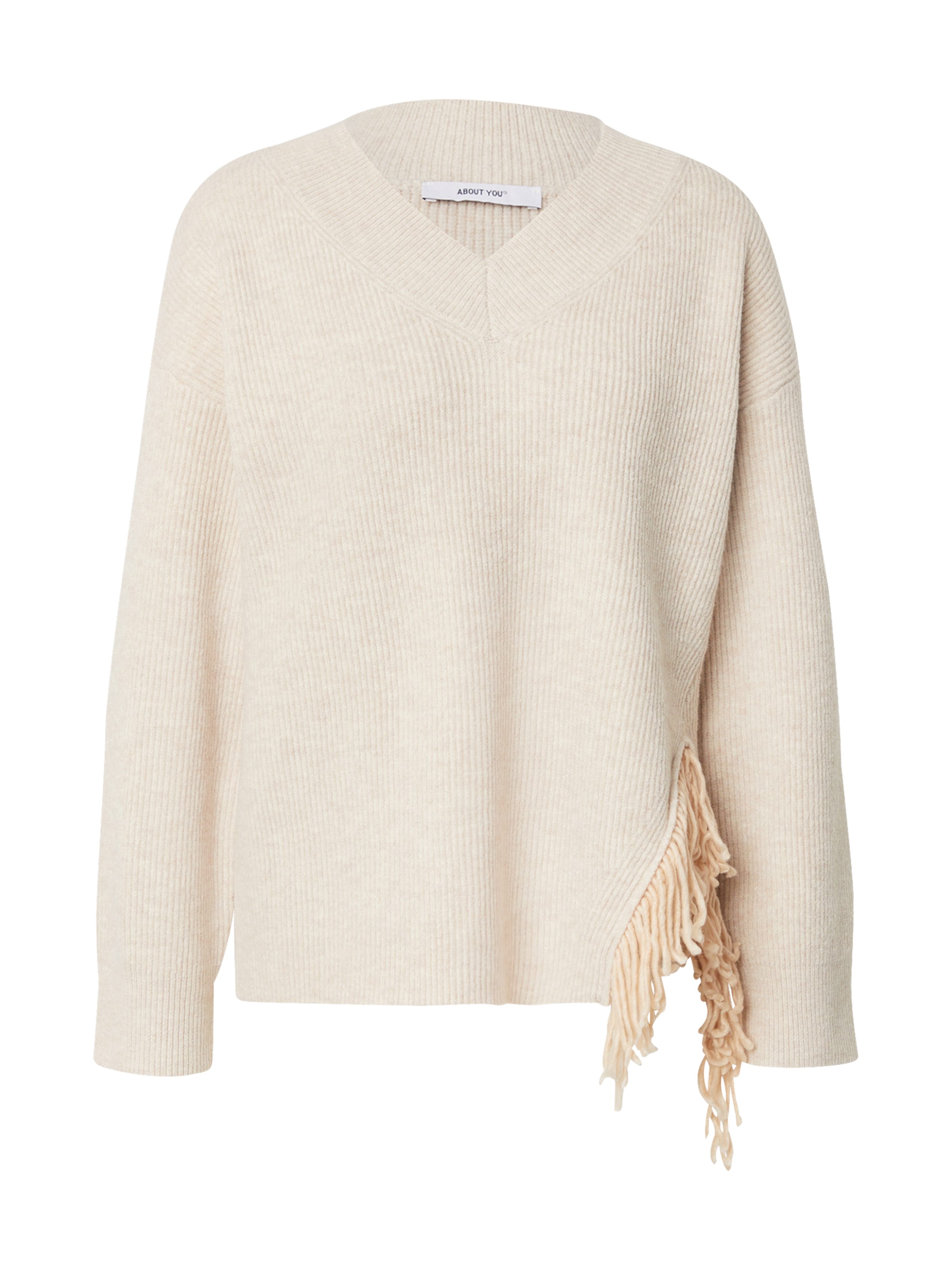 Pull-over ABOUT YOU en beige : devant