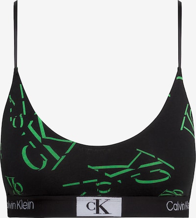 Calvin Klein Underwear Soutien-gorge en citron vert / noir / blanc chiné, Vue avec produit