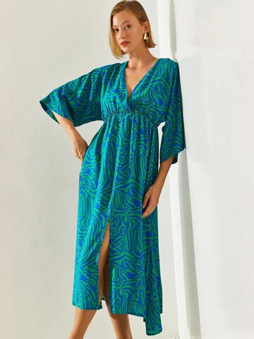 Bianco Lucci Jurk in Blauw