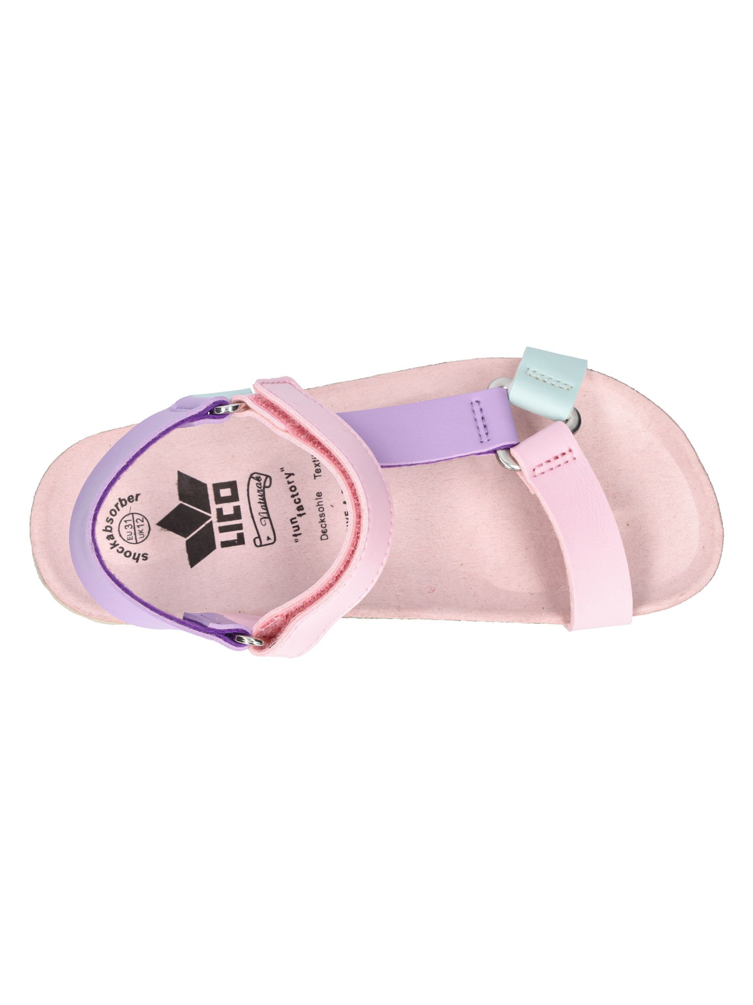 LICO Sandals 'Bioline' in Pink