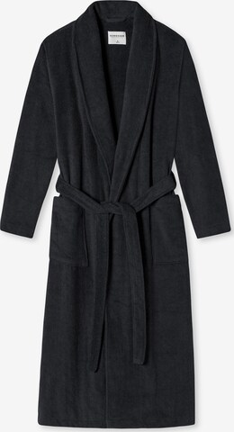 SCHIESSER Long Bathrobe in Grey: front