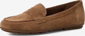 Tamaris - Mocasines en marrón: frente