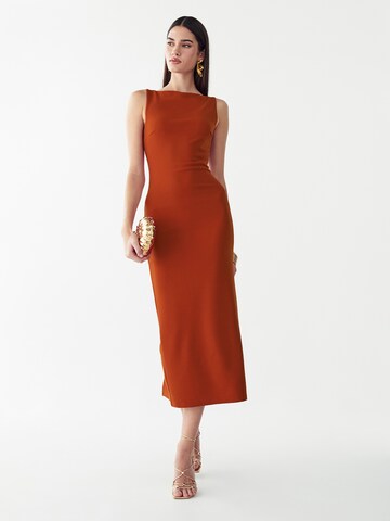 BWLDR Cocktailjurk 'SHIAN' in Bruin