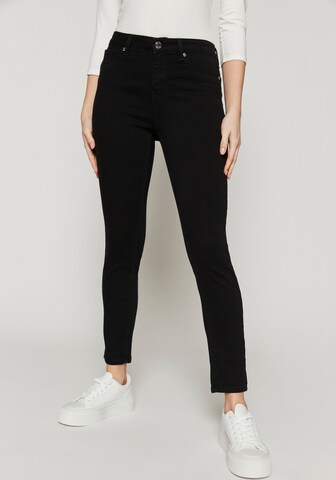 Hailys Slimfit Jeans 'Pa44lina' i sort: forside