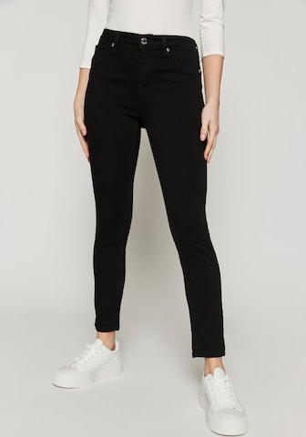 Hailys Slimfit Jeans 'Pa44lina' in Zwart: voorkant