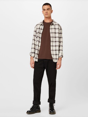 Coupe slim T-Shirt JACK & JONES en marron