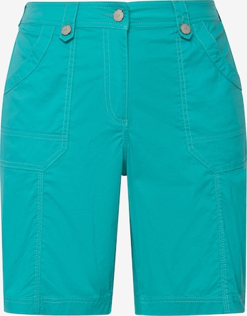 Ulla Popken Regular Broek in Blauw: voorkant