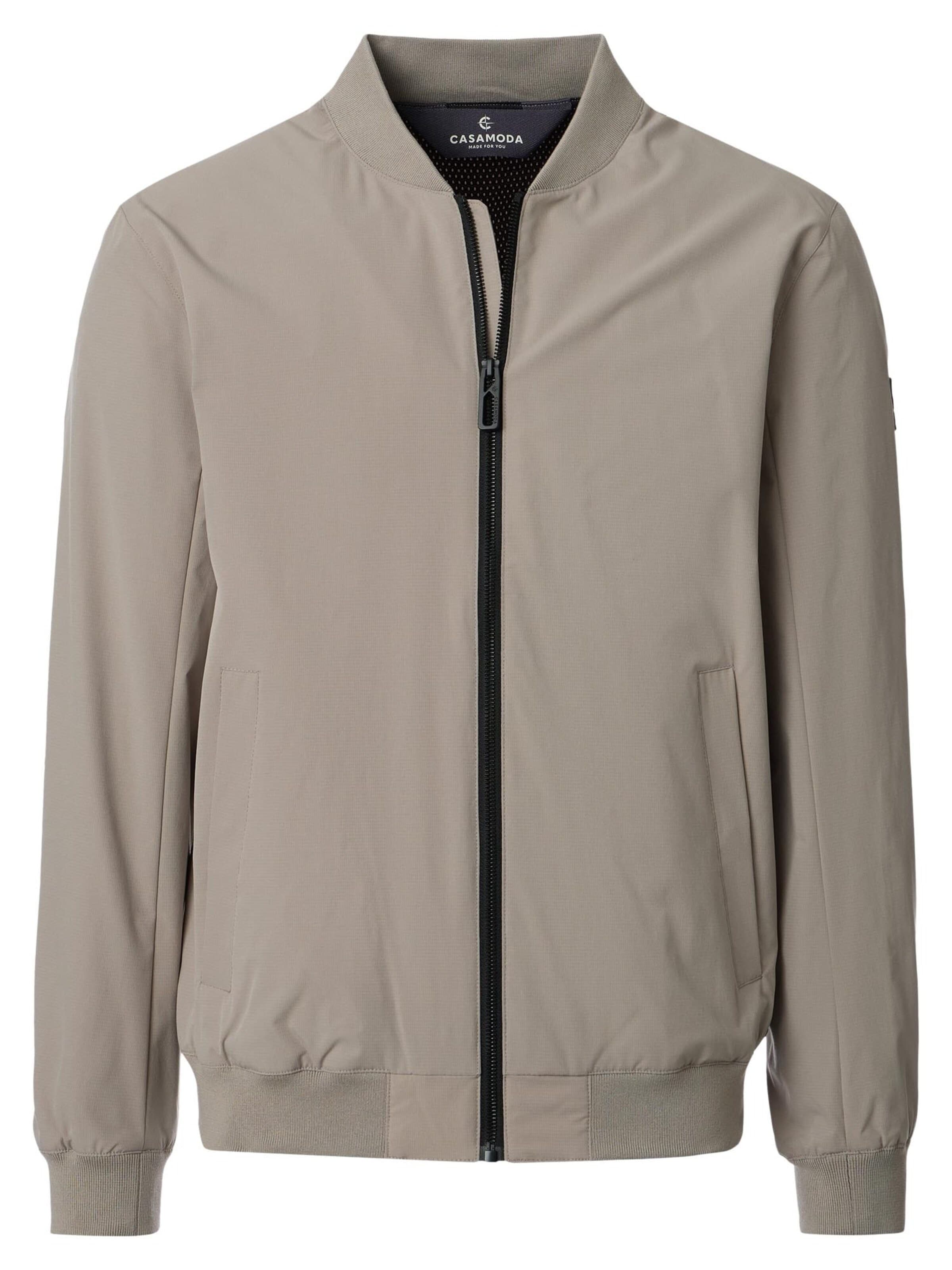 CASAMODA Between-Season Jacket 'Basic' in Beige: front
