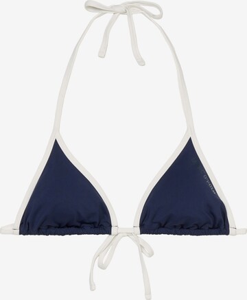 Marc O'Polo Bikinitop ' High Shine ' in Blauw: voorkant