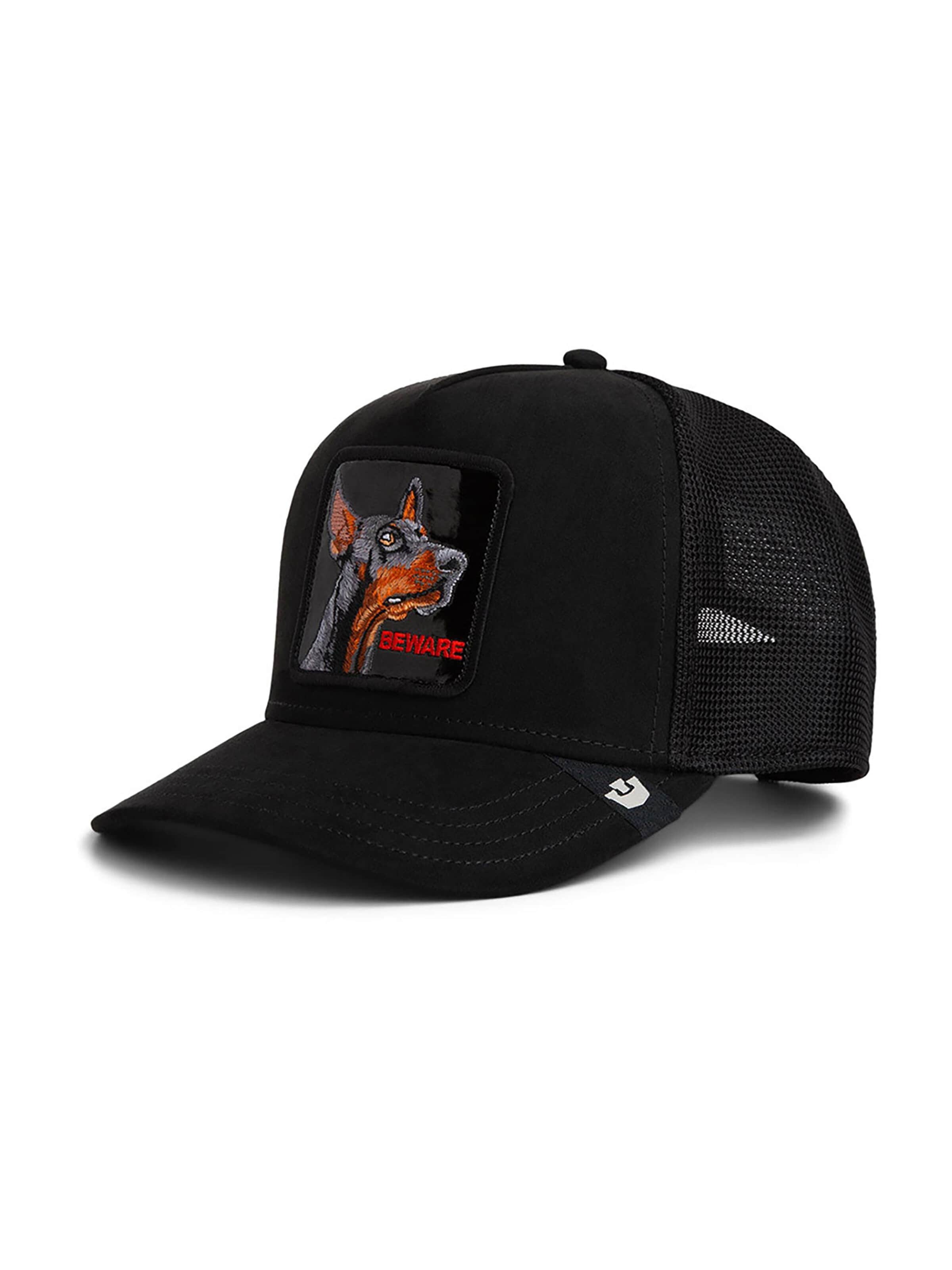 GOORIN Bros. Cap 'Black Out Doberman' in Black