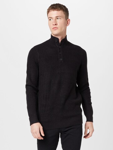 Pulover de la BURTON MENSWEAR LONDON pe negru: față