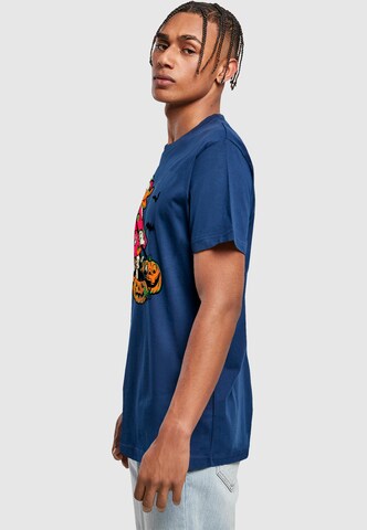 ABSOLUTE CULT Shirt 'Donald Duck - Halloween Devil' in Blauw