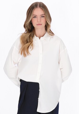 DreiMaster Klassik Blouse in White: front