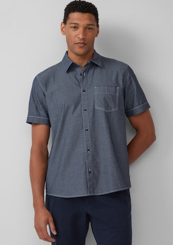 s.Oliver Regular fit Overhemd in Blauw: voorkant