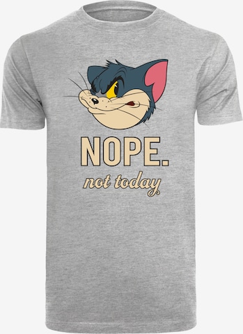F4NT4STIC T-Shirt 'Tom und Jerry Nope Not Today' in Grau: Vorderseite