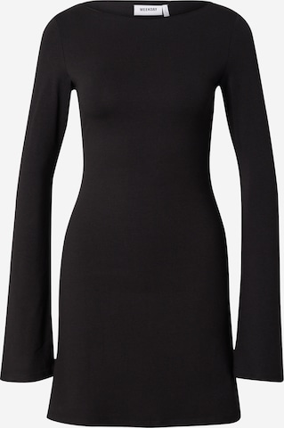 juoda WEEKDAY Suknelė 'Serena': priekis