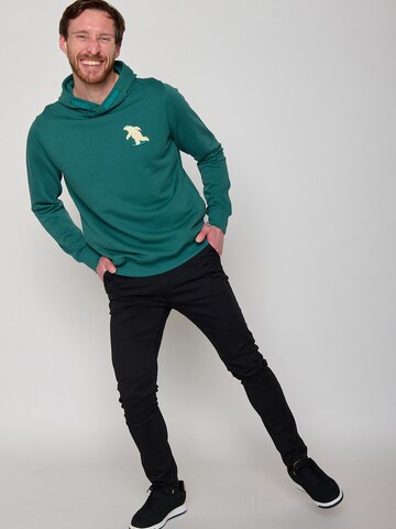 GREENBOMB Sweatshirt 'Animal Ice Bear' in Groen