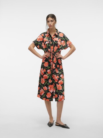 VERO MODA Shirt dress 'VMLILLIAN' in Black: front