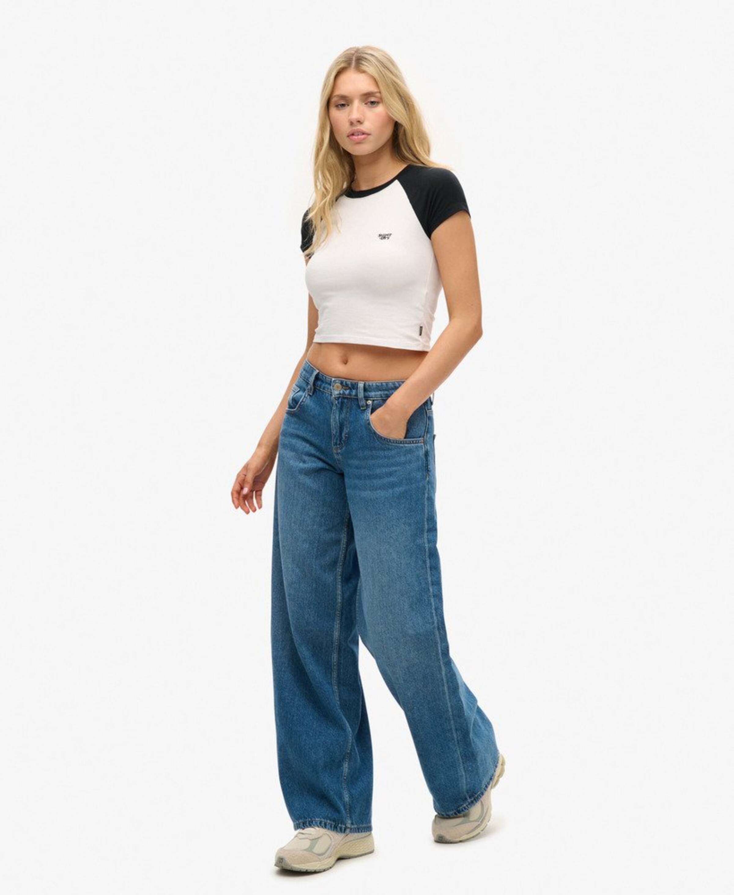 Wide Leg Jean Superdry en bleu