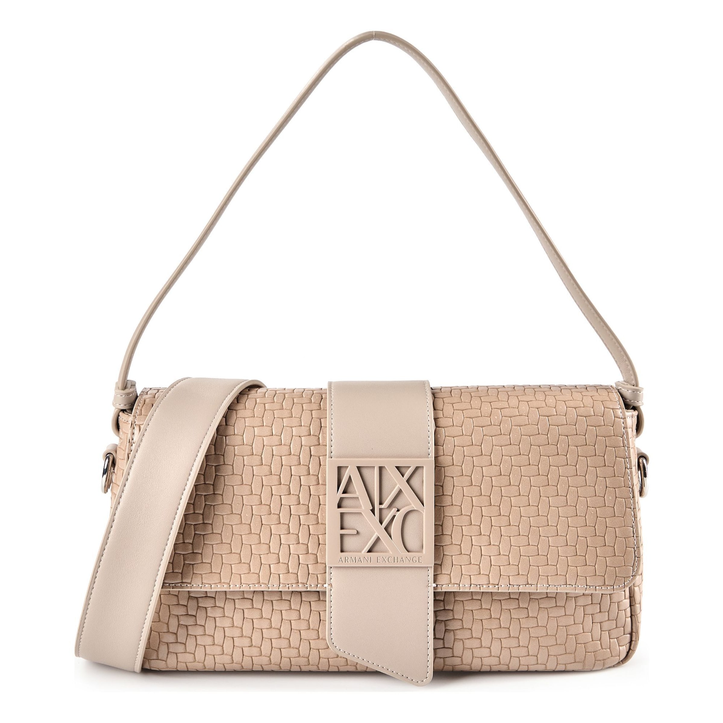 Sac bandoulière ARMANI EXCHANGE en beige : devant