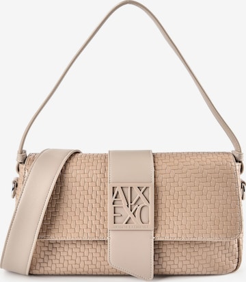 Sac bandoulière ARMANI EXCHANGE en beige : devant